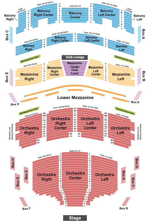 Broward Center For The Performing Arts Water For Elephants Seating Chart